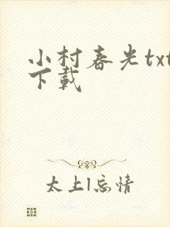 小村春光txt下载