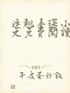 连翘秦琛小说全文免费阅读