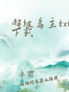 超级岛主txt下载