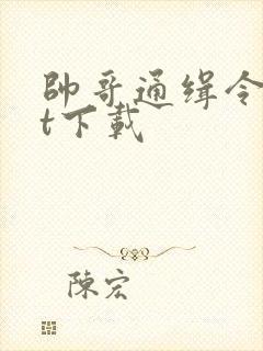 帅哥通缉令txt下载