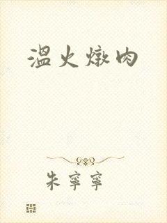 温火炖肉