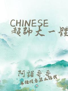 CHINESE超帅大一体育系精牛