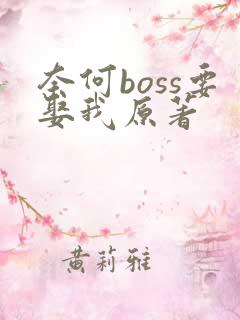 奈何boss要娶我原著