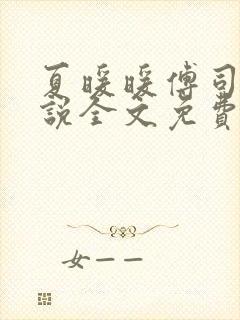 夏暖暖傅司寒小说全文免费阅读