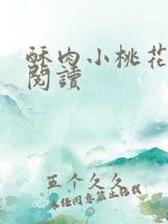 酥肉小桃花全文阅读