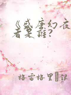 《盛唐幻夜》作者是谁?