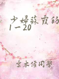 少妇苏霞的沉沦1一20