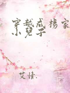 穿越成杨家将最小儿子