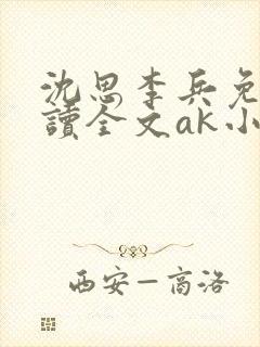 沈思李兵免费阅读全文ak小说