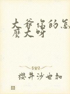 大爷你的怎么这么大呀