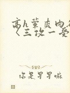 高h荤爽肉欲文〈三攻一受