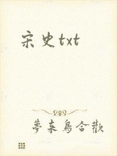 宋史txt