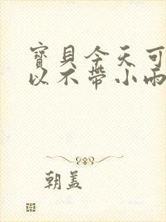 宝贝今天可不可以不带小雨伞