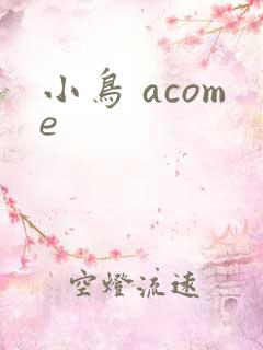 小鸟 acome