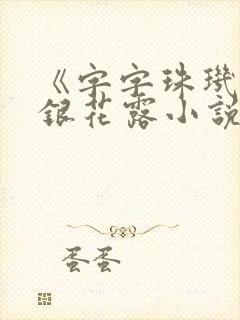 《字字珠玑》金银花露小说