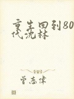 重生回到80年代沈林