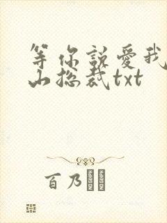 等你说爱我之冰山总裁txt