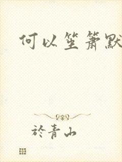 何以笙箫默小说