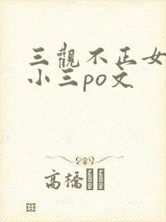 三观不正女主是小三po文