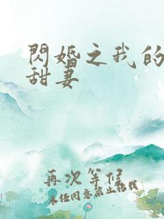 闪婚之我的惹火甜妻