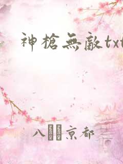 神枪无敌txt