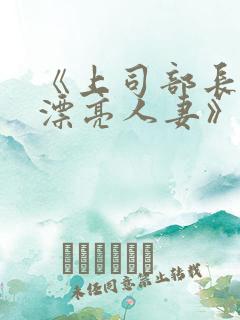 《上司部长出轨漂亮人妻》