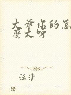 大爷你的怎么这么大呀