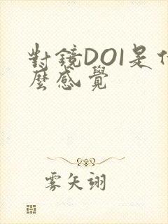 对镜DOI是什么感觉