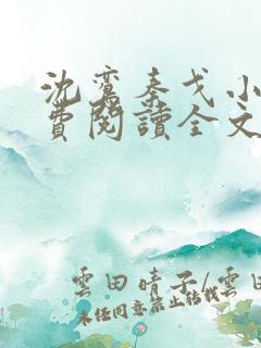 沈鸾秦戈小说免费阅读全文