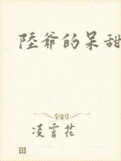 陆爷的呆甜萌妻