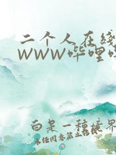 二个人在线观看WWW哔哩哔哩