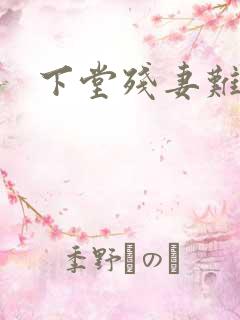 下堂残妻难再娶