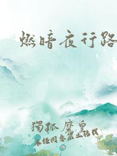 燃暗夜行路