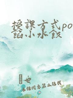 授课方式po肉馅小水饺