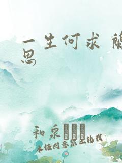 一生何求 兰思思