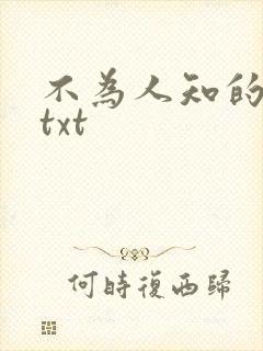 不为人知的触碰txt