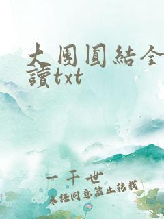 大团圆结全文阅读txt