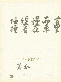 他缓慢而有力的撞着在车里