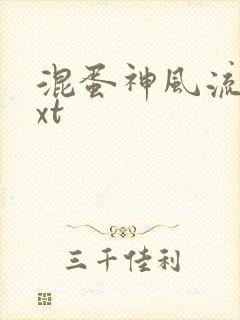 混蛋神风流史txt