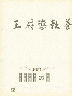 王府惩教养日常