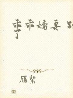 乖乖娇妻 别闹了