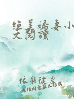 绝美娇妻小说全文阅读