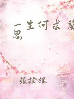 一生何求 兰思思