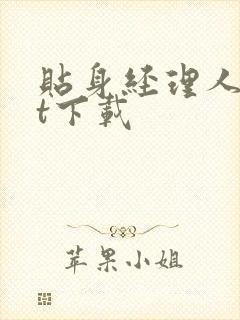 贴身经理人txt下载