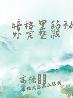 暗格里的秘密番外完整版
