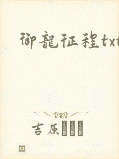 御龙征程txt