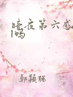 暗夜第六感是bl吗