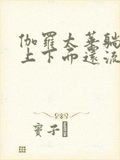 伽罗太华躺在床上下面还流东西