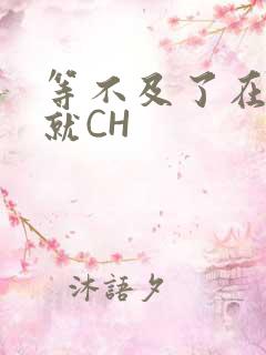 等不及了在车里就CH