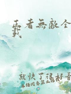 正者无敌全集下载